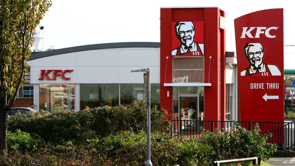 KFC Menu Bristol, UK