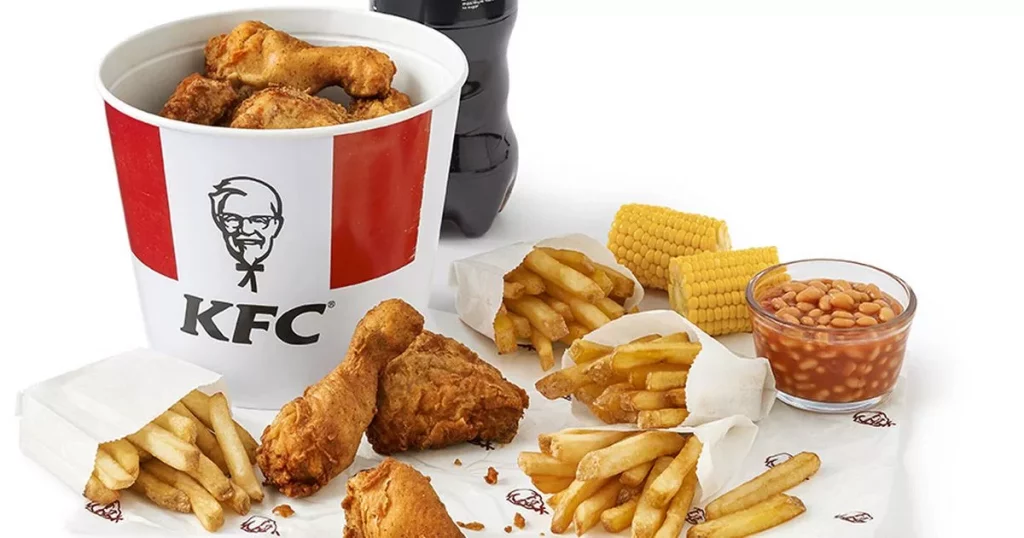 KFC Menu Leicester, UK